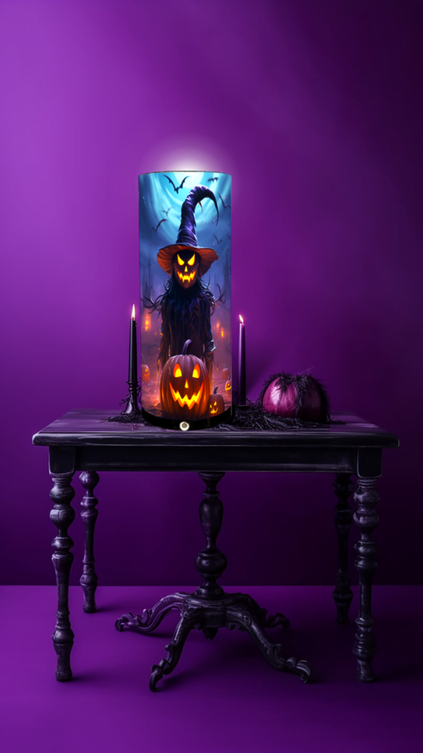 lámpara halloween espantapájaros con altavoz bluetooth
