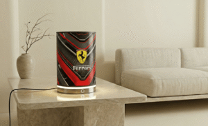 lámpara ferrari con altavoz integrado