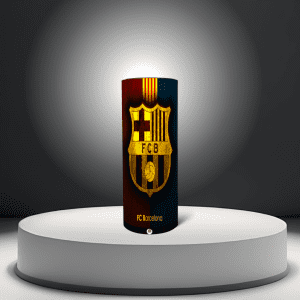lámpara fútbol del FC barcelona de escudo legendario, con altavoz bluetooth