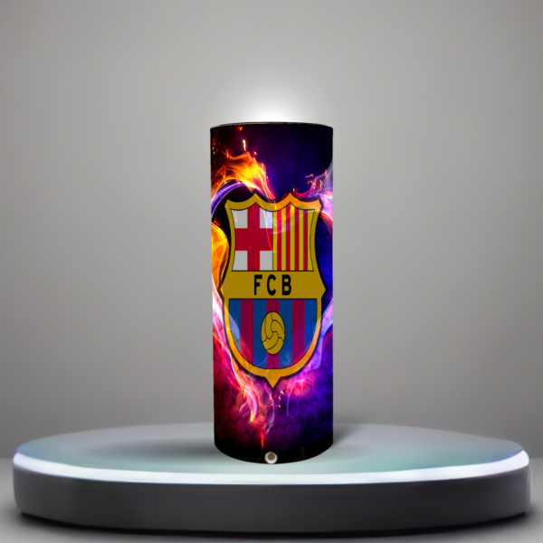 lámpara de futbol del FC barcelona de colores brillantes, con altavoz bluetooth