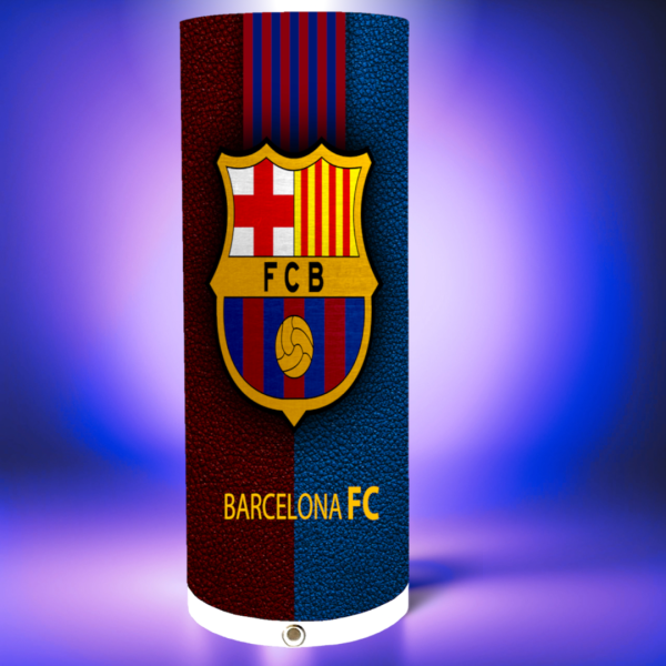 lámpara de futbol del FC barcelona azul, con altavoz bluetooth
