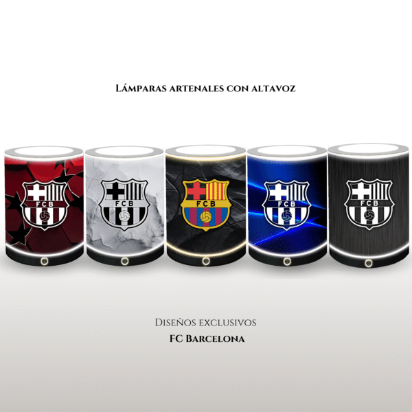 lámpara FC Barcelona, diseños exclusivos artesanales.