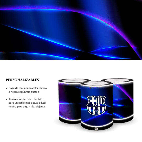 Lámpara FC Barcelona azul