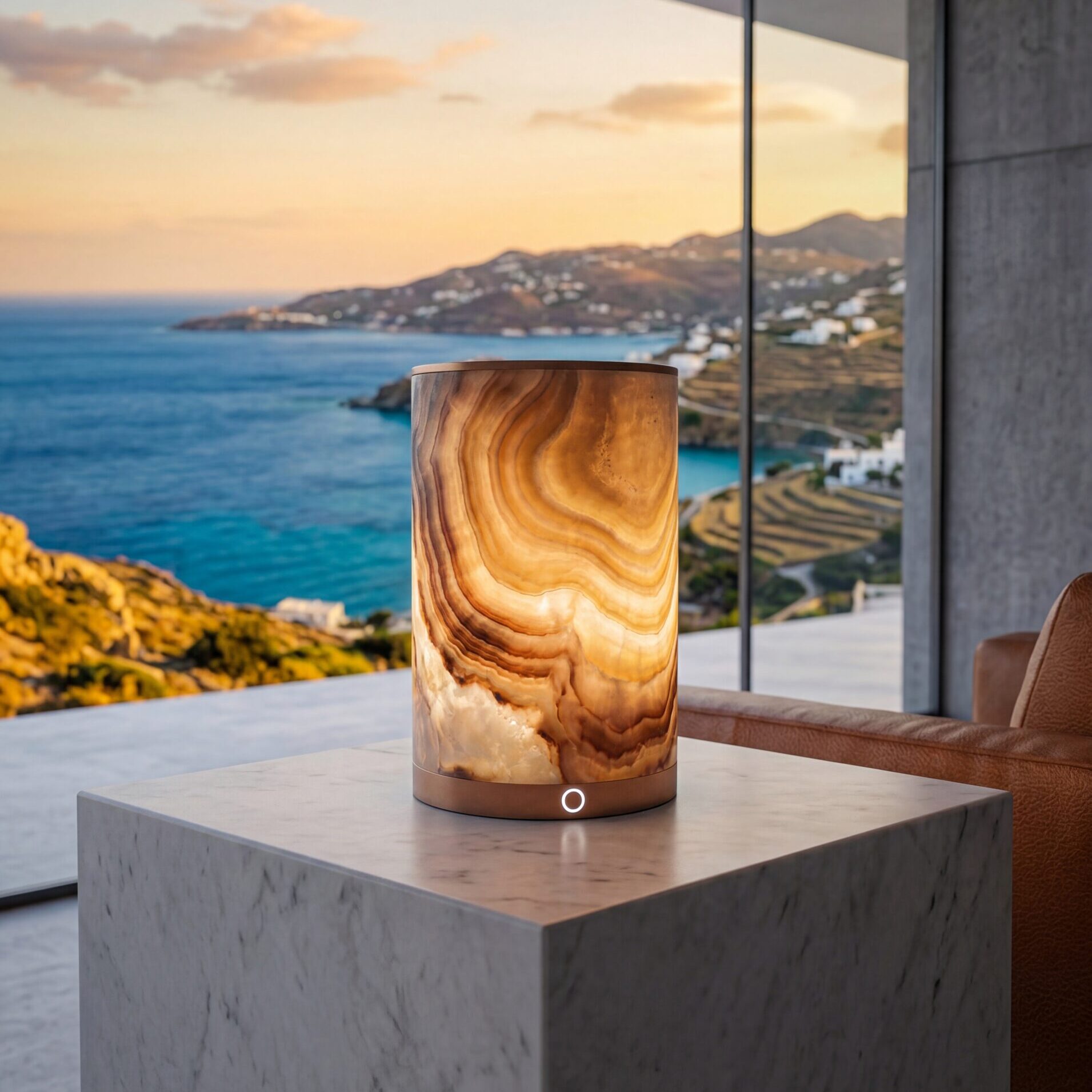 Alabastro, onix, geoda de agata