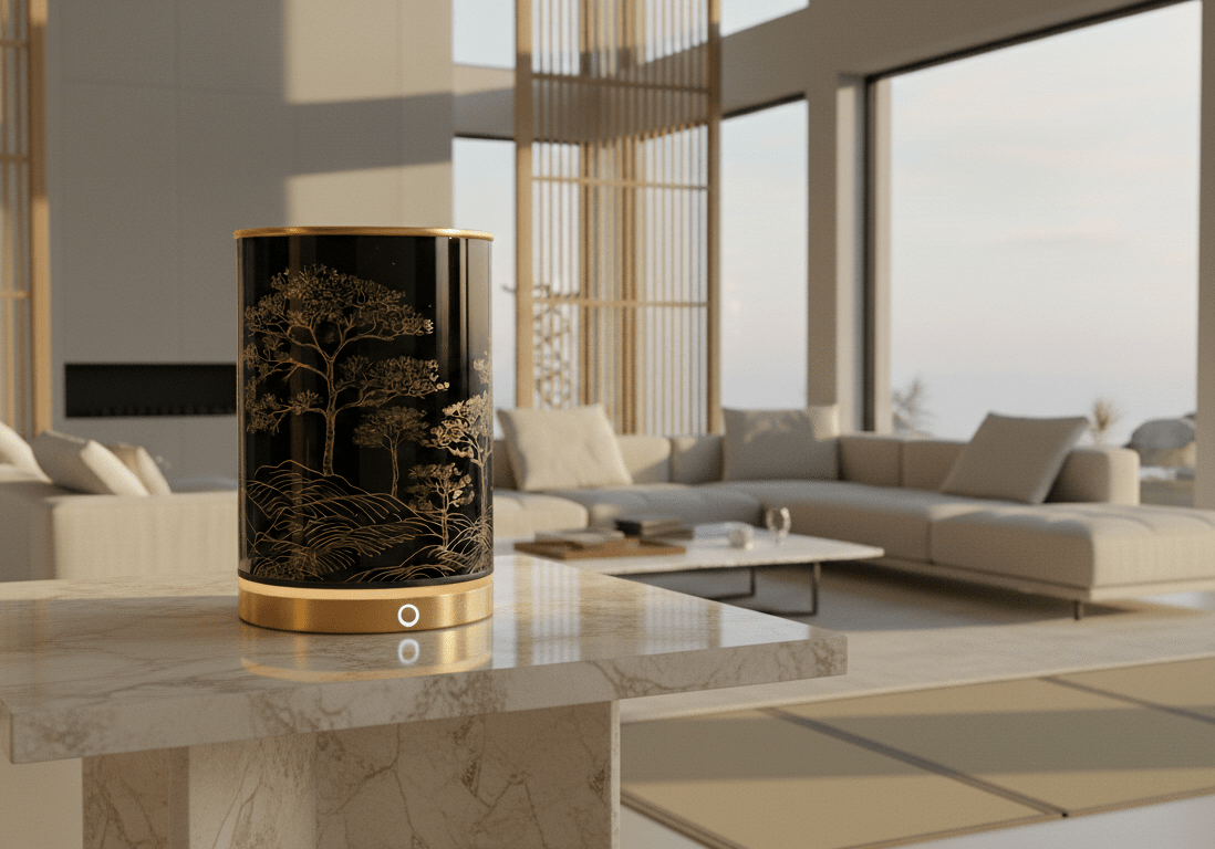 Mobiliario de diseño exclusivo con audio de alta fidelidad integrado lámpara de mesa con audio integrado